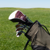 ワインレッド大理石アガテゴールデングリッタースタイリッシュグラム ゴルフヘッドカバー (インサイチュ)