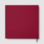 ワインレッド ゲストブック (裏面)