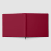 ワインレッド ゲストブック (全面)