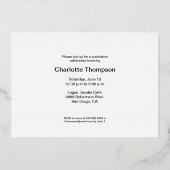 ワインレッド ゴールド タッセル 卒業パーティー オーダーメイド フォト 箔シーズンカード (裏面)