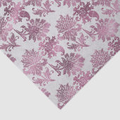 ワインレッド シルバー フラワー 薄葉紙 (詳細)