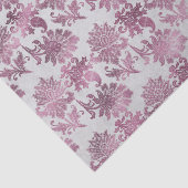 ワインレッド シルバー 花模様 薄葉紙 (詳細)