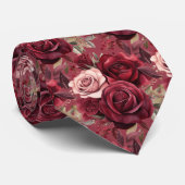 ワインレッド ディープレッド ローズ ブラッシュ モーブ ネクタイ (ロール)