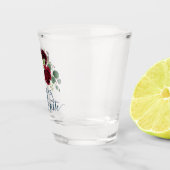 ワインレッド ネイビー ブライズメイド パーティー ショットグラス (右)