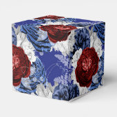 ワインレッド バーガンディ プラム 水彩 ブラシストローク フェイバーボックス (裏面サイド)