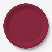 ワインレッド ペーパープレート (正面)