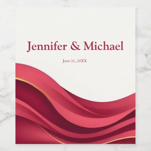 ワインレッド ワインラベル (シングルラベル)