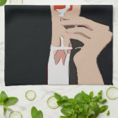 ワインレディ キッチンタオル (折り畳み)