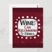 ワインレビュー5つ星はがき ポストカード (正面/裏面)