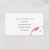 ワインロゴ |パーティー紙吹雪 名刺 (裏面)