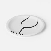 ワインロゴ ペーパープレート (アングル)