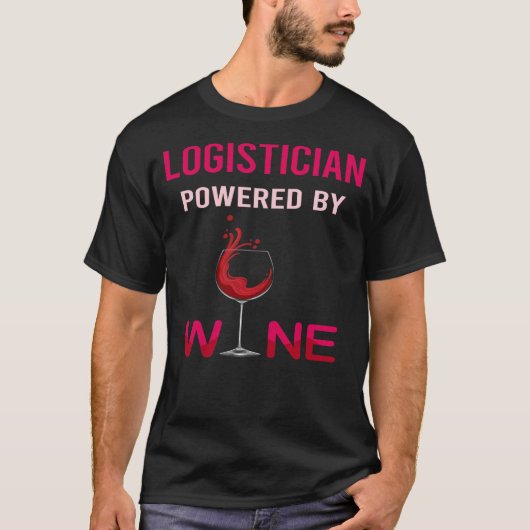 ワインロジスティシャンに支えられて Tシャツ (正面)
