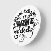 ワインロック ラウンド壁時計 (傾斜)