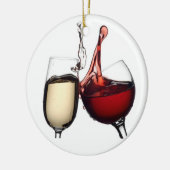 ワインワイン及びワインツリーオーナメント セラミックオーナメント (左)