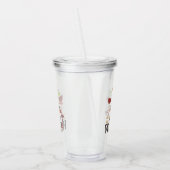 ワインワードクラウドデザインアクリルタンブラー アクリルタンブラー (左)