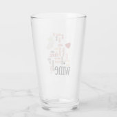 ワインワードクラウドデザイン飲みガラス タンブラーグラス (裏面)