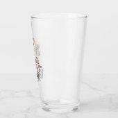 ワインワードクラウドデザイン飲みガラス タンブラーグラス (左)