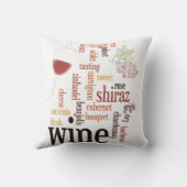 ワインワードクラウド装飾用クッション クッション (裏面)