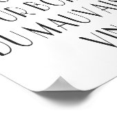 ワインヴィクセンシンプル悪フランスのことわざ ポスター (角)