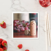 ワインヴィネヤードズ結婚婚約ナプキンス スタンダードカクテルナプキン (インサイチュ)