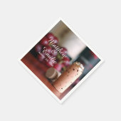 ワインヴィネヤードズ結婚婚約ナプキンス スタンダードカクテルナプキン (角)