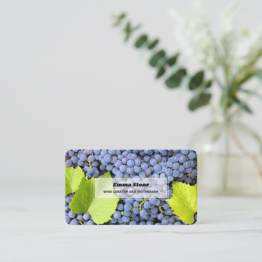 ワインヴィネヤードソムリエ 名刺 (スタンド正面)