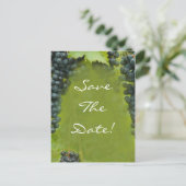 ワインヴィネヤードテーマウェディング日付を保存 案内ポストカード (スタンド正面)