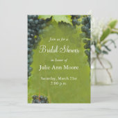 ワインヴィネヤードテーマブライダルシャワー 招待状 (スタンド正面)