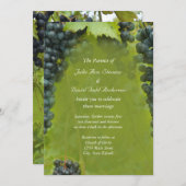 ワインヴィネヤード結婚テーマ 招待状 (正面/裏面)