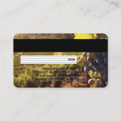 ワインヴィネヤード |クレジットカード 名刺 (裏面)