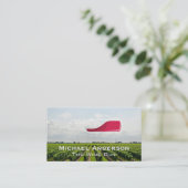 ワインヴィネヤード |レッドワインボトル 名刺 (スタンド正面)