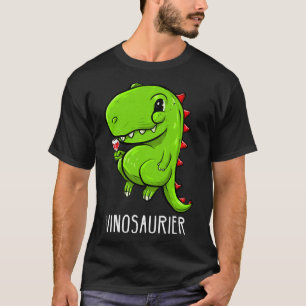 ワインヴィノサウルホワイトワインワインメーカー Tシャツ