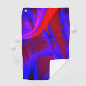 ワイン上の青絵を描色のトリミングされたデジタル倍率 ゴルフタオル (インサイチュ)