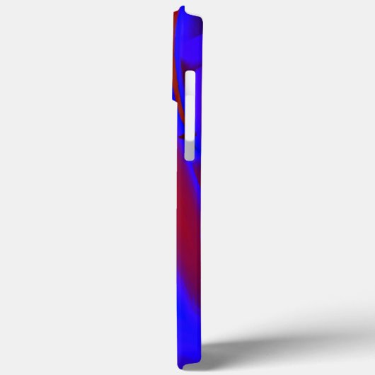 ワイン上の青絵を描色のトリミングされたデジタル倍率 Case-Mate iPhoneケース (裏面 / 左)