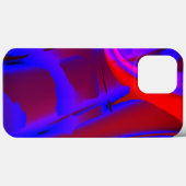 ワイン上の青絵を描色のトリミングされたデジタル倍率 Case-Mate iPhoneケース (裏面 (横))