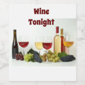 ワイン今夜ラベル ワインラベル (シングルラベル)