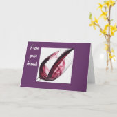 ワイン保流通群誕生日 カード (黄色い花)