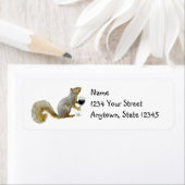 ワイン入りリス住所 シール (インサイチュ)