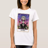 ワイン占い師のスケルトン 占星術 愛好家 タロット Tシャツ (正面)