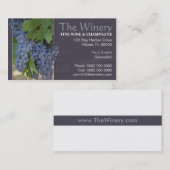 ワイン及びシャンペンの名刺 名刺 (正面/裏面)