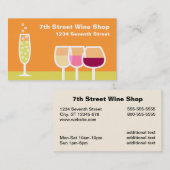 ワイン及びシャンペン 名刺 (正面/裏面)