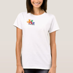 ワイン及びジャズBellaのボックス型の穀物の上のTシャツ Tシャツ