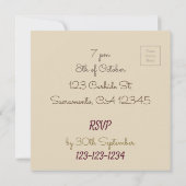 ワイン及びチーズパーティの招待状カメルチーズ 招待状 (裏面)