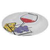 ワイン及びチーズ装飾的なガラスまな板 カッティングボード (角)