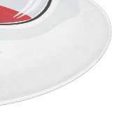 ワイン及びチーズ装飾的なガラスまな板 カッティングボード (角)