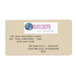 ワイン及び水ボトルのカスタムラベル ラベル