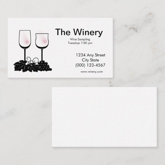 ワイン名刺 名刺 (正面/裏面)