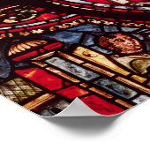 ワイン商人を描いた窓 ポスター (角)