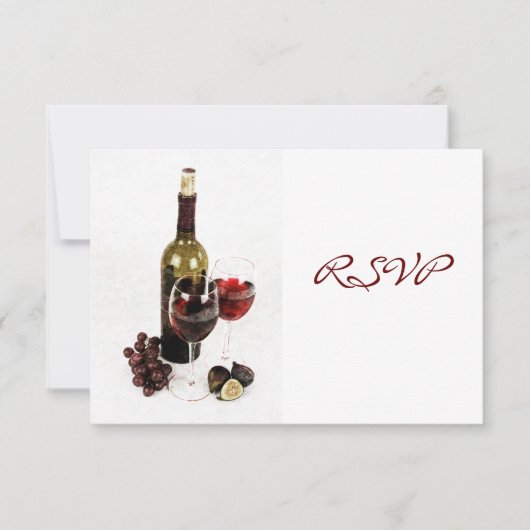 ワイン夕餐会招待 出欠カード (正面)