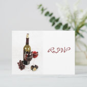 ワイン夕餐会招待 出欠カード (スタンド正面)